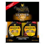 Maddox Detail - Leather Care Kit 500ml | Cleaner and Conditioner for Leather | Includes Microfiber | Car Upholstery Cleaning Kit | Car interior cleaning kit