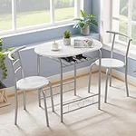 VECELO 3-Piece Dining Table Set for