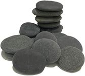 juexiyarticle 15Pcs Smooth Flat River Stones for Painting,Natural Pebbles Painting Rocks for Arts and Craft,5-7cm