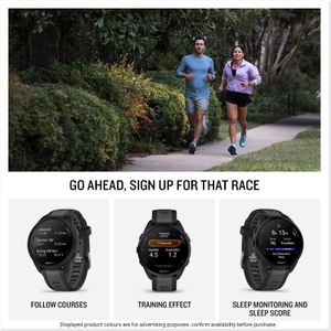Garmin Forerunner 165 GPS Smartwatch, 43mm – White