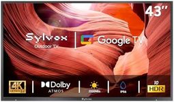 SYLVOX Outdoor TV, 43 inch 2000 Nit