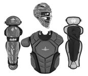 All-Star Top Star Series Baseball Catching Equipment Kit, Meets NOCSAE Standard - Ages 7 to 9, Graphite