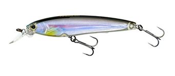 Yo-Zuri F1157 HBS 3DS Minnow Suspending Lure, 4-Inch, Holographic Black Silver