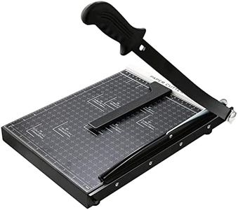 A4 Paper Cutter Guillotine,Paper Trimmer 12 Inch,Dual Paper Guide Bars,Heavy Duty Metal Base,8-12 Sheets Capacity,Professional Paper Cutter and Trimmer for Home, Office