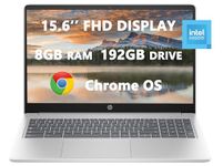 HP 2023 Chromebook Laptops for Student & Business, 15.6'' HD Computer, Intel Pcocessor N200(up to 3.7 GHz), DDR5 8GB RAM, 192GB(64GB SSD+128GB Card), USB-C, Wi-Fi, Lightweight, Chrome OS, ROKC Bundle