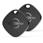 VOCOlinc Smart Air Tracker Tag Key Finder 2 Pack, Compatible with Apple Find My App (iOS Only, not Support Android), Battery Replaceable, Bluetooth Item Locator for Keys, Luggages, Suitcases, Bags