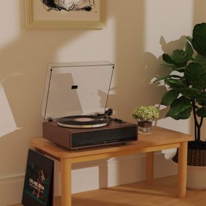 1 BY ONE Bluetooth Turntable – Wireless Vinyl Record Player