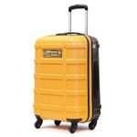 uppercase Cargo 66cm(Medium) CheckIn Trolley Bag DualTone Sustainable Hardsided Luggage Secure Combination Lock Scratchproof Surface Mesh ConviPack Suitcase 4 Spinner Wheel for Men & Women (Yellow)