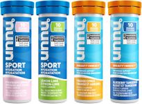 Nuun Sport + Immunity: Electrolyte Drink Tablets, Box of 4 Tubes (40 servings), Electrolyte Hydration Supplement