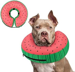 Supet Inflatable Dog Cone Collar Alternative After Surgery, Dog Neck Donut Collar Recovery E Collar for Neuter, Soft Pet Cone for Small Medium Large Dogs