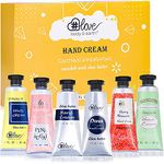 Shea Butter Hand Cream Set- Body & Earth Love Pack of 6 Advanced Repair Hand Cream for Rough&Dry Hands, Non-greasy 6 Plant Fragrances, Birthday Gifts for Women, Christmas gifts