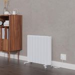 Warmehaus 2000W Electric Ceramic Radiator with Smart WIFI Connection, 7 Fins Portable Electric Heater, 7-Day Timer Function, LED Display, Aluminium Free Standing or Wall Mounted