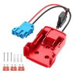 Kzreect Power Wheels Adapter for Milwaukee M18 Battery Converts 18V Power Wheels Batteries Comes with Fuse Holder and Wire Harness Connector Compatible with Peg-Perego