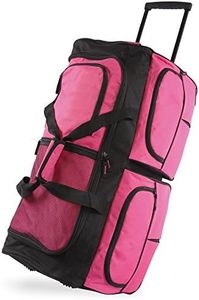 Pacific Coast Signature 30" Large Rolling Duffel Bag, Pink, One Size, 30" Large Rolling Duffel Bag