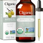 Cliganic Organic Marula Oil (30ml), 100% Pure - For Face & Hair | Natural Cold Pressed Unrefined