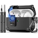 Pohgelan Compatible with AirPods Pro 3 Case (Black)