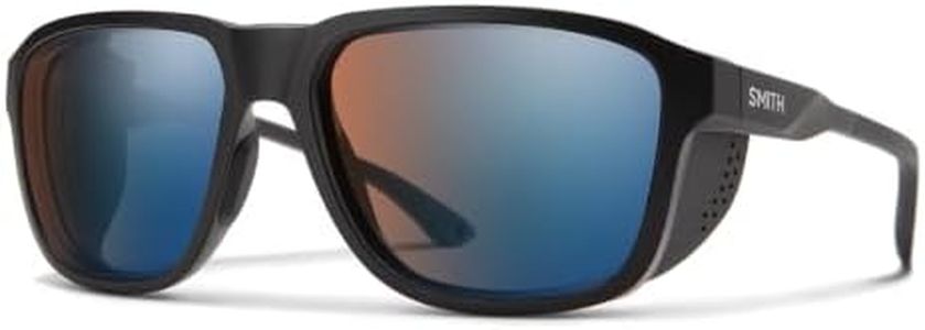 SMITH Embark Sunglasses – Performance Sports Sunglasses with Removable Side Shields for Skiing, Snowboarding & More – For Men & Women – Matte Black + Copper Blue Mirror ChromaPop Photochromic Lenses