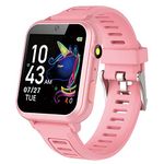 Girl Gifts Age 6 7 8 9 Kid Smart Watch: Presents for 6-10 Year Old Girls Kids Learning Watch Birthday Gift for 7 8 9 10 Year Old Girls Toy Reminder Game Watch for Kids Age 10 - 12 Girl Pink Watch