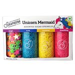 Serapheena Sugar Sprinkles - Unicorn Mermaid, 100g | Cakes and Cupcakes Decoration Kit