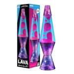 Lava Lamp - 14.5" Cosmic Flow - The Original Motion Lamp - Pink and Blue Liquid with Printed Base - Item #2409