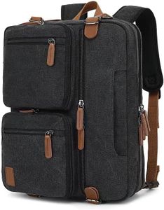 YEHOVRIA Convertible Briefcase Backpack 17 Inch Laptop Bag Case Business Briefcase, Fits 15.6-17.3"Laptop for Bussiness School and Travel