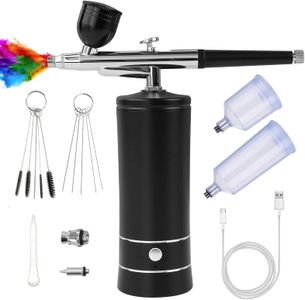 Ykall Airbrush Kit – Black, Portable Spray Painting Set