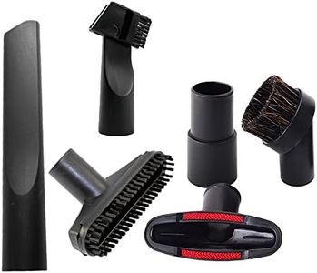 Vacuum Cleaner Attachments Replacement Brushes Nozzle Accessories Kits for 1 1/4 inch & 1 3/8 inch Hose (Black)