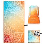 OCOOPA Microfiber Beach Towel Fast Drying, Extra Large 71" x 32" Sand Free Beach Towel Super Lightweight Towels for Travel, Swimming, Camping, Picnic, Yoga Gym Sports, Adult, Vacation Accessories