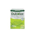 Dulcolax Bisacodyl Tablets, 5mg Stimulant Laxatives for Occasional Constipation Relief, Laxative and Constipation Relief For Adults and Children 6 and Over and Breastfeeding Women, 10 Count