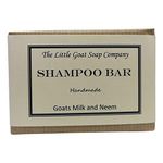 The Little Goat Soap Company Shampoo Bar - Goats Milk and Neem Oil, Eczema, Psoriasis, Seborrhoeic Dermatitis,100 g