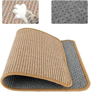 SlowTon Cat Scratcher Mat, Natural Sisal Woven Rope Scratching Pad for Cat Grinding Claws & Protecting Carpet Rug Furniture, Durable Anti-Slip Floor Cat Playing Sleeping Scratch Toy