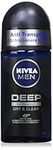 NIVEA MEN Deep Deo Roll On in 6 pack (6 x 50 ml)