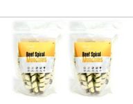 Chewers Beef Spiral Twirl Munchies Stick Dog Treat, 400g (Pack of 2)