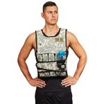 Cross101 Camouflage Adjustable Weighted Vest with Shoulder Pads (40)