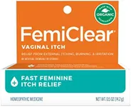 FemiClear Vaginal Itch Relief | Fast Feminine Itch Relief | Made with All-Natural & Organic Ingredients | Feminine Hygiene Products | Vaginal Health Cream | Relieve External Vaginal Itch | 0.5oz Tube