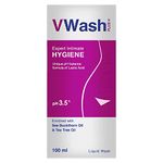 VWash Plus Expert Intimate Hygiene, With Tea Tree Oil, Liquid Wash Prevents Dryness, Itchiness And Irritation, Balances PH, Paraben Free, 100 ml