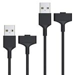 Kissmart for Fitbit Ionic Charger, 2-Pack Charging Cable Cord for Fitbit Ionic (1.8ft + 3.3ft)