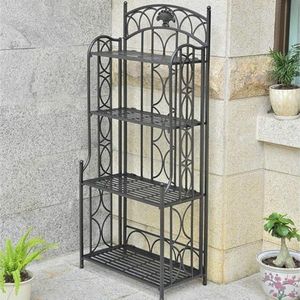 International Caravan Segovia 4-Tier Iron Bakers Rack