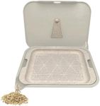 Santa Cruz Shredder Tray Kit with Spout for Easy Filling Smooth Rounded Edges - Small (White)