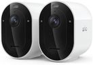 Arlo Pro Security Camera 2K HDR (6th Gen, 2025 Release) - Wireless Outdoor Camera, Rechargeable Removeable Battery, Event Captions, Emergency Response, 1-Month Trial of Secure Plan, 2 Cam, White
