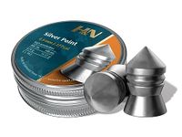 H&N Silver Point Airgun Pellets 0.177 Cal, 11.57 Grains, Pointed, 500 Count, Gray, One Size (PY-P-734)