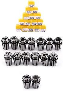 Watris Veiyi 15PCS ER11 Precision Collet Set, Spring Collet Chuck,1-7mm & 1/8”, 1/4” for CNC Engraving Machine & Milling Lathe Workholding Tool