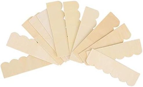 Mini teja de la casa de muñecas, 1/12 accesorios de la casa de muñecas diy tejas de madera modelo de construcción accesorio niños juego de simulación de juguete (Blank)
