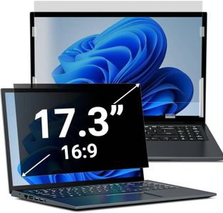 PYS 17" Laptop Privacy Screen Protector - Removable 17.3 Inch 16:9 Laptop Screen Privacy Shield, Anti Glare & Blue Light Screen Filters for Lenovo Hp Dell Acer Asus Thinkpad Envy Xps