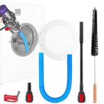 5-Pieces Dryer Vent Cleaner Kit Compatible with Dyson Dryer Vent Attachment, Dryer Brush Lint Adapter Compatible with Dyson V7 V8 V10 V11 V15 Outsize Vacuum Hose Deep Cleaning Tool with Trigger Lock