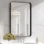 LOAAO Black Metal Framed Bathroom M