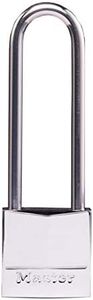 Master Lock 639EURDLJ Marine Padlocks with Key and Long Shackle, Silver, CM