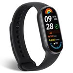 Mi Smart Band 9,Smart Watch,1.62'' AMOLED Screen,21 Days Battery Life,Fitness Watch with Heart Rate Sleep Monitor Step Counter,150+ Sports Modes Fitness Tracker,Smartwatches for Android IOS,5ATM*Black