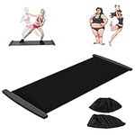 MAICOLA Sliding Board with Shoe Cover and Divider Sliding Shoes Glide Mat Cross Training Equipment for Hockey Ice Skating Tennis Running Skiing