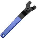 KEWAYO Grinder Wrench, Universal Adjustable Lock-Nut Pin Spanner Wrench with Non-Slip Plastic Coated Grip, Power Angle Grinder Tool for 4" 5" 6" 7" 9" Angle Grinders